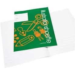 Creativ Company Cahiers D'exercices Avec Espace Pour Dessin - A4 - 25 Pcs