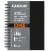 Canson Art Book One Carnet Spiralé Papier à Dessin 80 Feuilles 100g 21,6 X 27,9 Cm Blanc