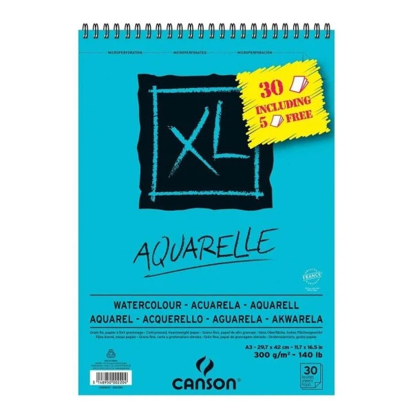 CANSON - Bloc "XL Aquarelle" - Promo - A3 3 CANSON - Bloc "XL Aquarelle" - Promo - A3