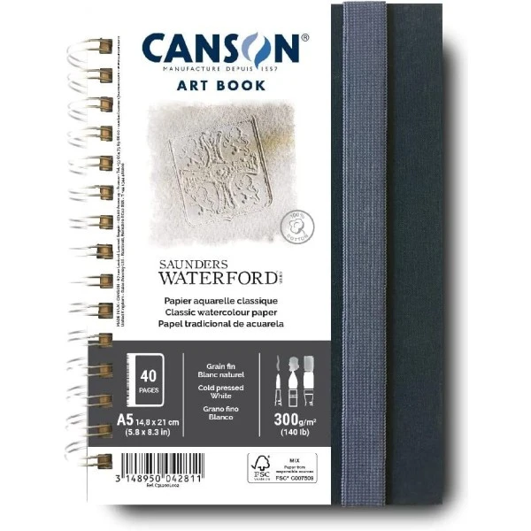 CANSON - Carnet "Art Book Saunders Waterford" - A5 Portrait