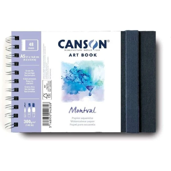 CANSON - Carnet De Dessin "Art Book" Montval - A5 Paysage