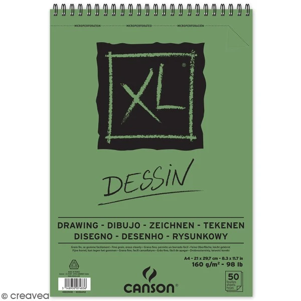Carnet A4 Canson XL - Dessin - 50 Feuilles 3 Carnet A4 Canson XL - Dessin - 50 Feuilles