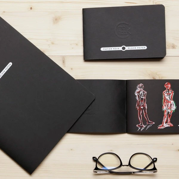CLAIREFONTAINE Carnet De Croquis Crok'Book Papier Noir - 120 G/m² - 17 X 22 Cm - 20 Pages 4 CLAIREFONTAINE Carnet De Croquis Crok'Book Papier Noir - 120 G/m² - 17 X 22 Cm - 20 Pages – Image 2