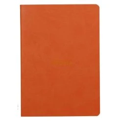 Rhodia Carnet Piqûre Textile - A5 - 64 Pages - Dot - Tangerine