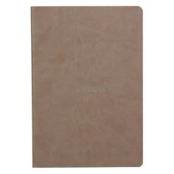 Rhodia Carnet Piqûre Textile - A5 - 64 Pages - Dot - Taupe