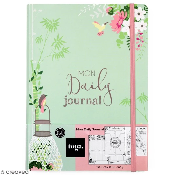 Draeger By Toga Carnet Spécial Bullet Journal A5 - Mon Daily Journal - 192 Pages