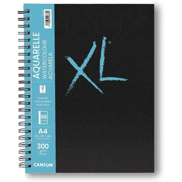Carnet XL Canson - Aquarelle - A4 - 300 G - 34 Feuilles