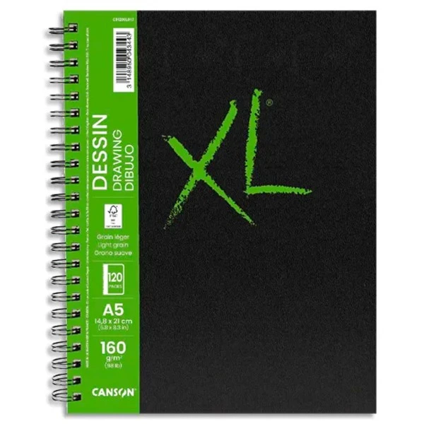 Carnet XL Canson - Dessin - A5 - 160 G - 60 Feuilles 3 Carnet XL Canson - Dessin - A5 - 160 G - 60 Feuilles