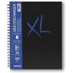 Carnet XL Canson - Mixed Media Textured - A4 - 300 G - 34 Feuilles