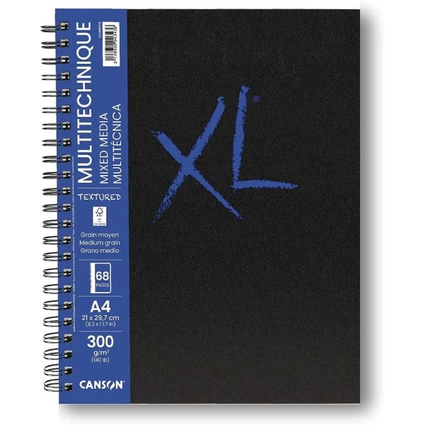 Carnet XL Canson - Mixed Media Textured - A4 - 300 G - 34 Feuilles