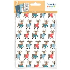 Artemio Carnets De Notes - Beary Christmas - 14,7 X 10,8 Cm - 3 Pcs