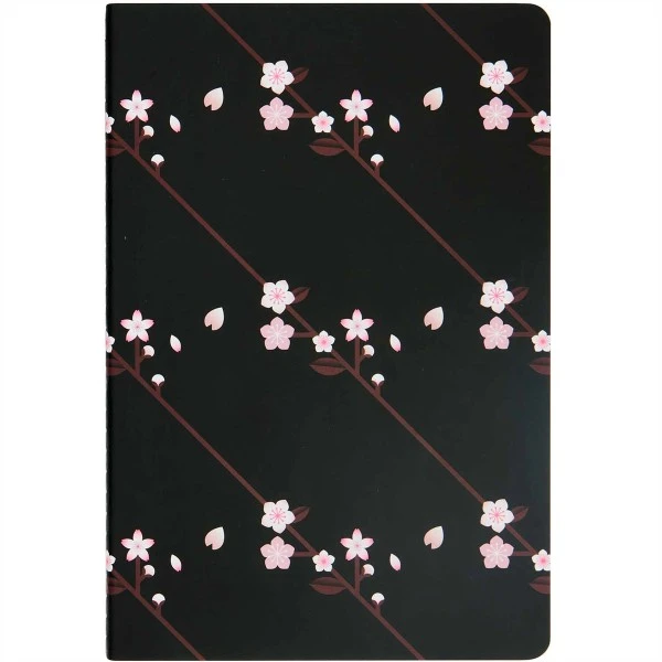 Carnets De Notes Sakura Rico Design - Rose Et Noir - 14,5 X 21 Cm - 2 Pcs 4 Carnets De Notes Sakura Rico Design - Rose Et Noir - 14,5 X 21 Cm - 2 Pcs – Image 2