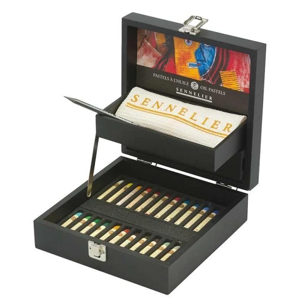Sennelier Coffret Noir 24 Pastels Ă L'huile