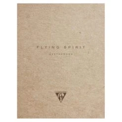 CLAIREFONTAINE Flying Spirit Carnet Cousu 16x21 Ivoire 120p Kraft