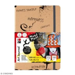 Marabu Journal Créatif - Art Journal - Mixed Media - A5 - 72 Pages