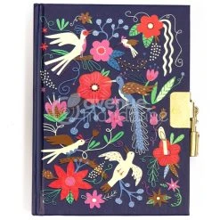 Avenue Mandarine Journal Intime - 14 X 10,5 Cm - Oiseaux Et Fleurs - 240 Pages