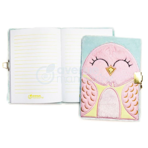 Avenue Mandarine Journal Intime Fourrure - 17 X 12,5 Cm - Oiseau - 240 Pages – Image 2