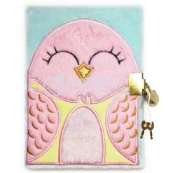 Avenue Mandarine Journal Intime Fourrure - 17 X 12,5 Cm - Oiseau - 240 Pages