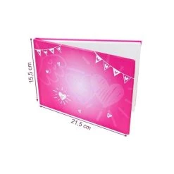 Hobi Livre D'or Fuchsia Mariage Ou Anniversaire, Dim. 21,5 X 15,5 Cm, Imprimé Romantique