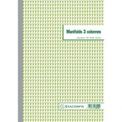 Exacompta Manifold 3 Colonnes, 297 X 210 Mm, Dupli