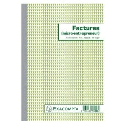 Exacompta Manifold Factures Micro-entrepreneur 14,8x21cm - Dupli