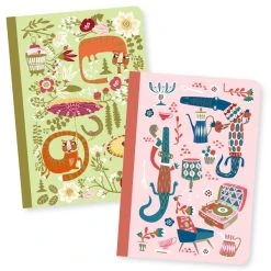 Djeco Petits Carnets De Notes Asa - 10,5 X 15 Cm - 2 Pcs