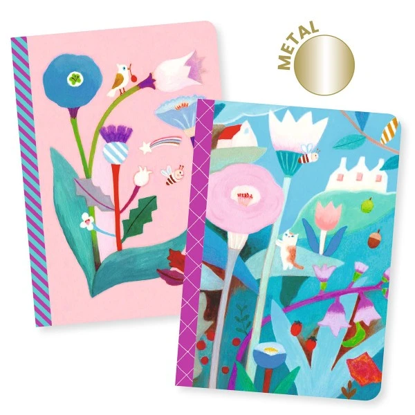 Djeco Petits Carnets De Notes Makoto - 10,5 X 15 Cm - 2 Pcs – Image 2
