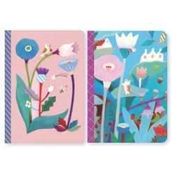 Djeco Petits Carnets De Notes Makoto - 10,5 X 15 Cm - 2 Pcs