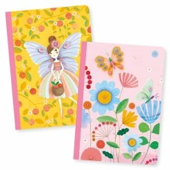 Djeco Petits Carnets De Notes Rose - 10,5 X 15 Cm - 2 Pcs