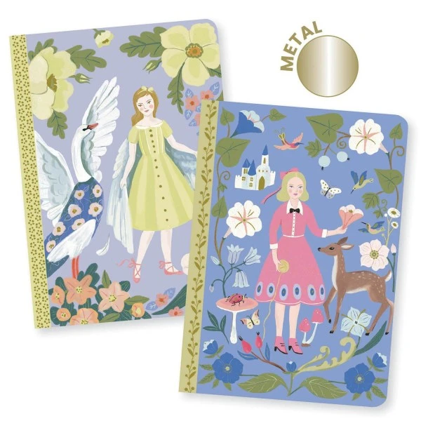 Djeco Petits Carnets De Notes Sabrina - 10,5 X 15 Cm - 2 Pcs – Image 2