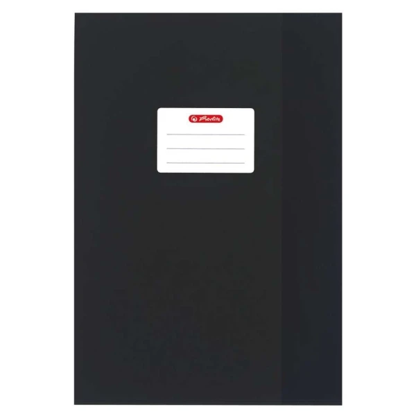 Herlitz Protège-cahier - A4 - En PP - Gaufré (raphia) - Noir