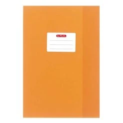 Herlitz Protège-cahier - A4 - En PP - Gaufré (raphia) - Orange