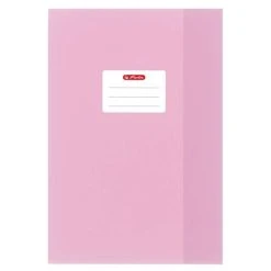 Herlitz Protège-cahier - A4 - En PP - Gaufré (raphia) - Rose