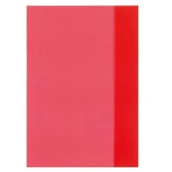 Herlitz Protège-cahier - A4 - En PP - Rouge Transparent