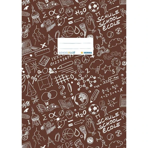 Herma Protège-cahier "Schoolydoo", A4, En PP - Marron 3 Herma Protège-cahier "Schoolydoo", A4, En PP - Marron