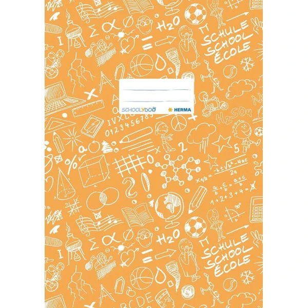 Herma Protège-cahier "Schoolydoo", A4, En PP - Orange 3 Herma Protège-cahier "Schoolydoo", A4, En PP - Orange