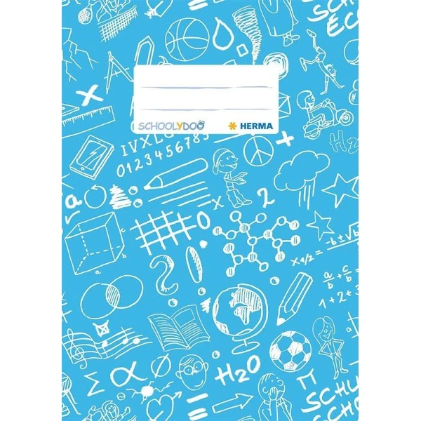Herma Protège-cahier "Schoolydoo", A5, En PP - Bleu Clair