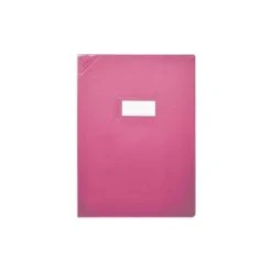 CLAIREFONTAINE Protège-cahiers 17X22 Rose Opaque CALLIGRAPHE