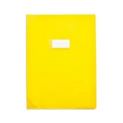 CLAIREFONTAINE Protège-cahiers 24X32 Jaune Opaque CALLIGRAPHE